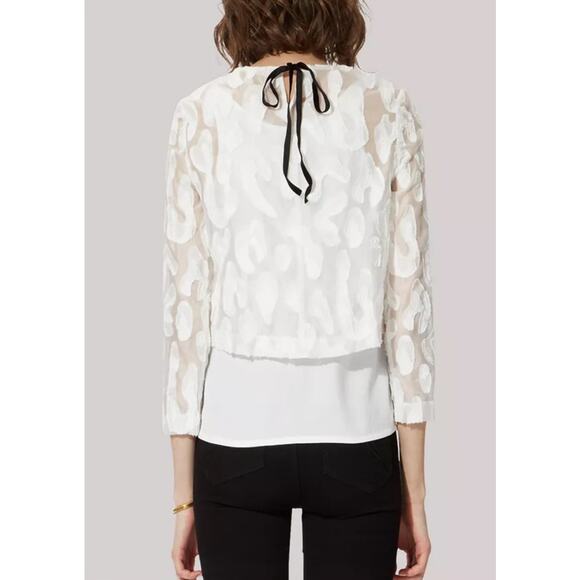 Maje Lendra Top in White Size Medium - Picture 2 of 5